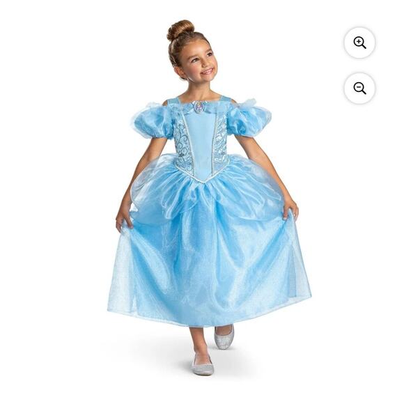 Disney Princess Cinderella Deluxe Child Costume By Disguise Size S 6 6X NEW - Picture 2 of 8